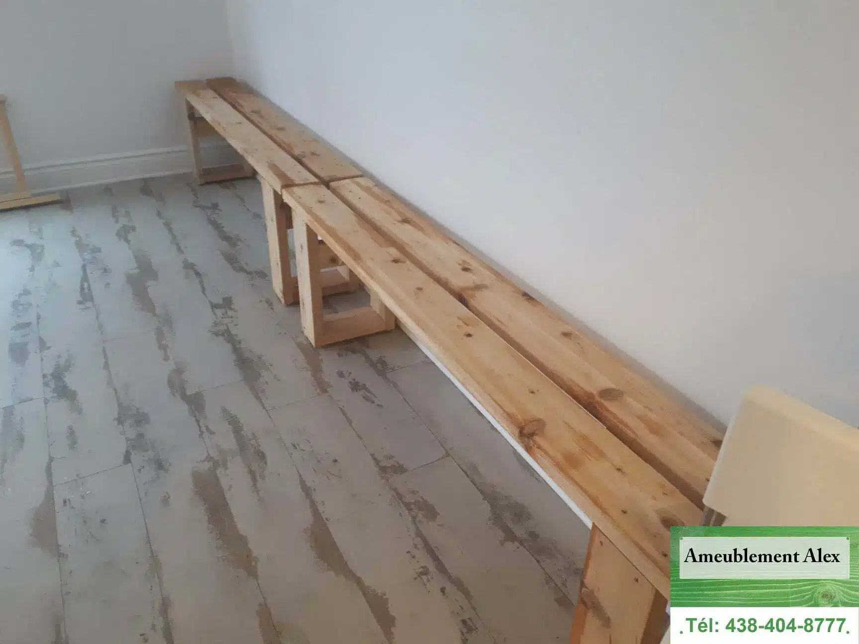 2×6 banc cedre